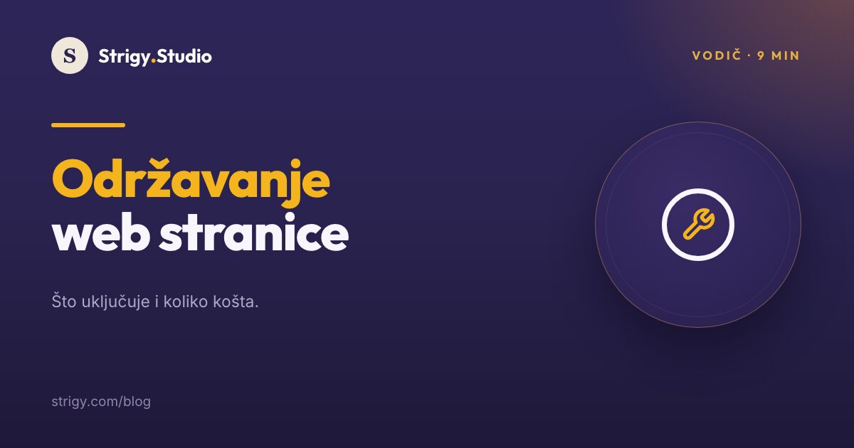 Održavanje web stranice: što uključuje i koliko košta
