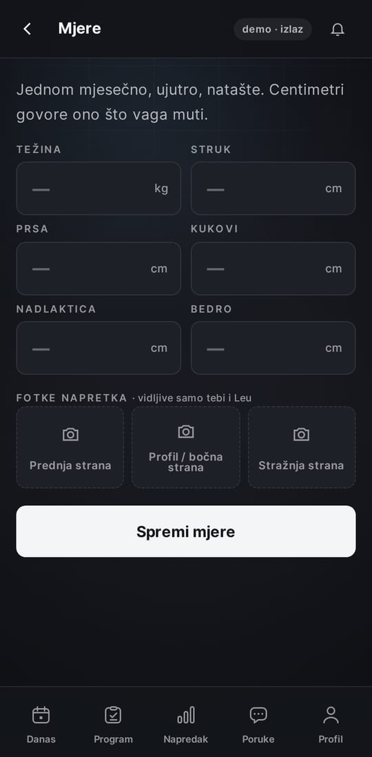 Big Beard Man app: monthly measurements and progress photos