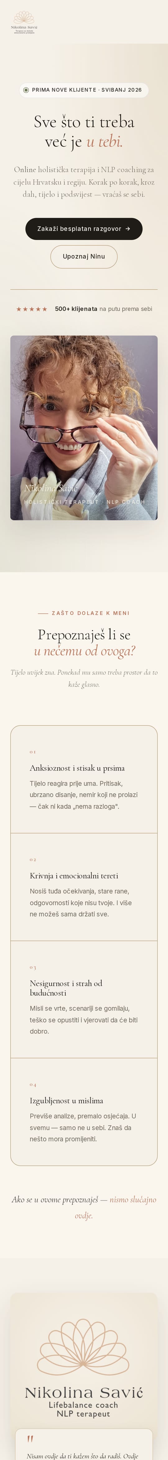 Izrada web stranice: Put do Balansa, na mobitelu